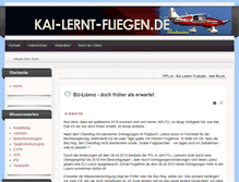 Tablet Screenshot of kai-lernt-fliegen.de